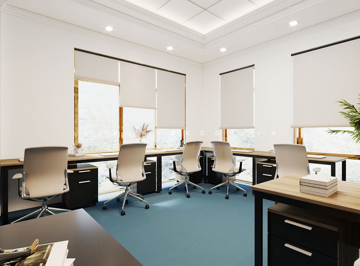 Thiết kế thi công nội thất văn phòng trọn gói tại PV Decor Thiết kế thi công nội thất văn phòng trọn gói tại PV Decor