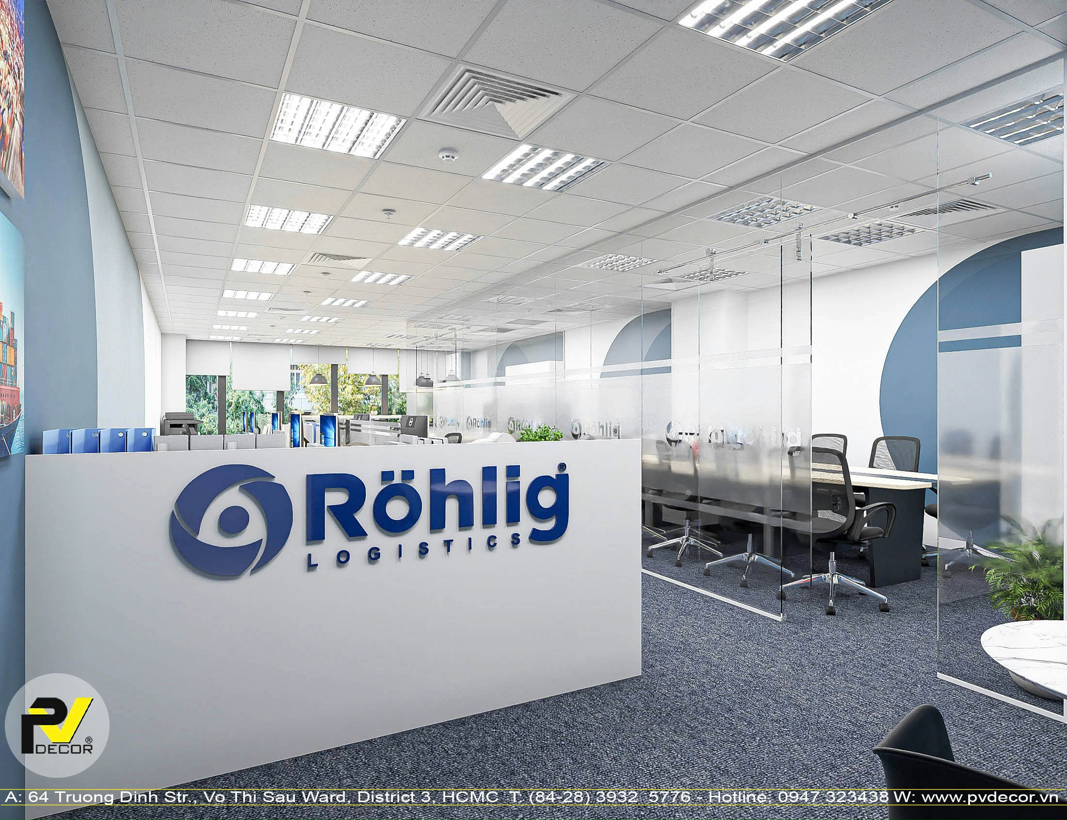[3D] Thiết kế – Thi công Röhlig Logistics Vietnam Limited